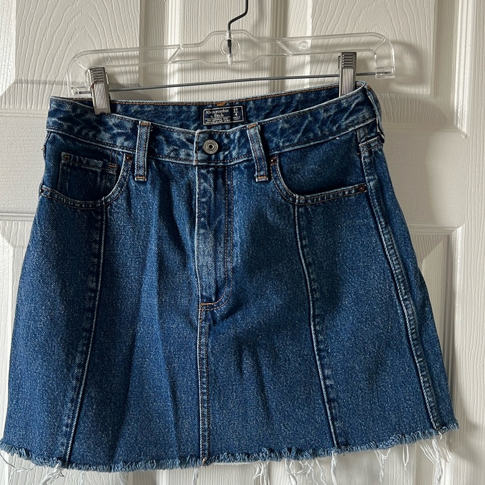 Abercrombie Zoe Natural Rise Vintage A-Line Skirt